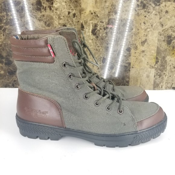 Levis Jex Hamp 516414 E99 Mens Brown Leather Green